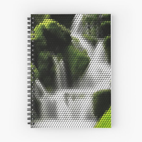 Item preview, Waterfall Green Moss Rocks 3D Cubes Low Poly Art designed and sold by SpiroJo.