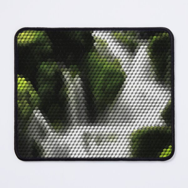 Item preview, Waterfall Green Moss Rocks 3D Cubes Low Poly Art designed and sold by SpiroJo.