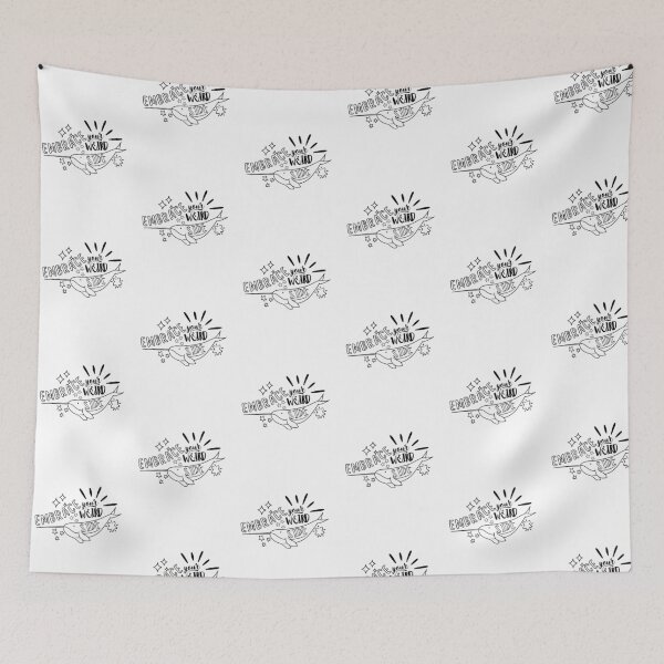 Item preview, Abraza tu lado extraño Narwhal Black Line Art designed and sold by kuremureDesign.
