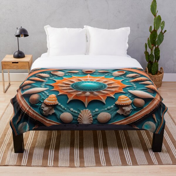 Item preview, Ocean Bliss Mandala Serenas Olas de Concha Marina designed and sold by SpiritualManda.