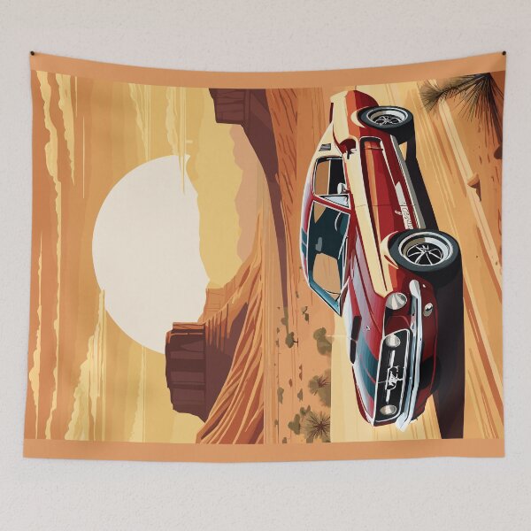 Item preview, American Muscle Car Desert scene  designed and sold by VenZolic.