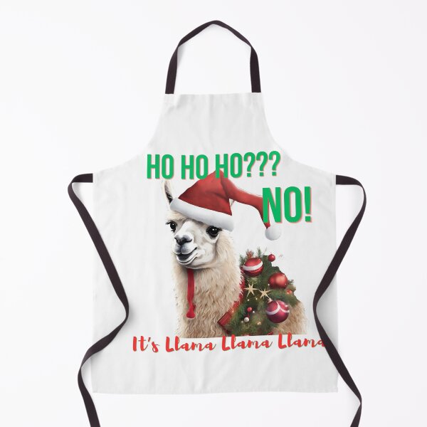 Item preview, Ho Ho Ho NO! Llama Festive Christmas  designed and sold by TugForkFinds.