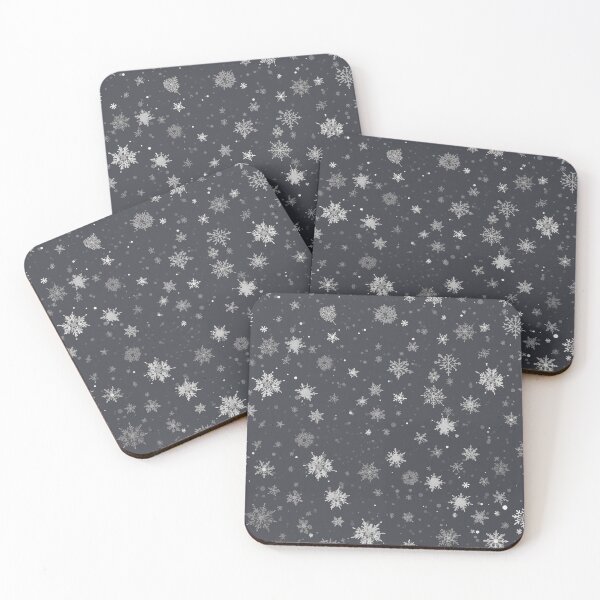 Item preview, CHRISTMAS  |  Snowflakes on Grey designed and sold by RedHandedOD.