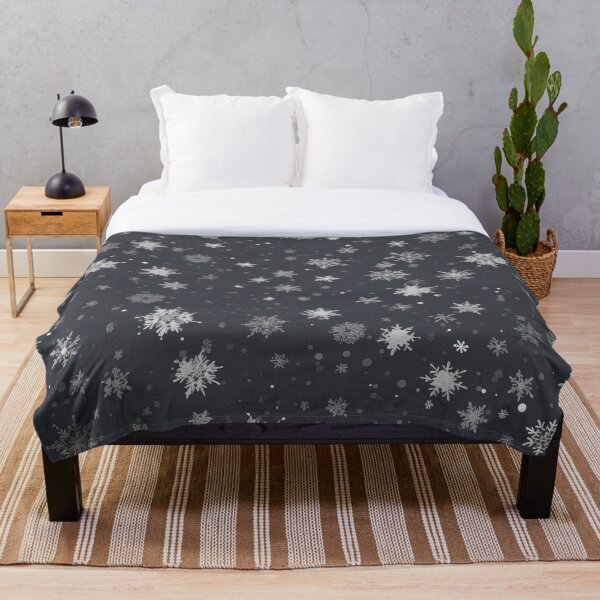 Item preview, CHRISTMAS  |  Snowflakes on Grey designed and sold by RedHandedOD.