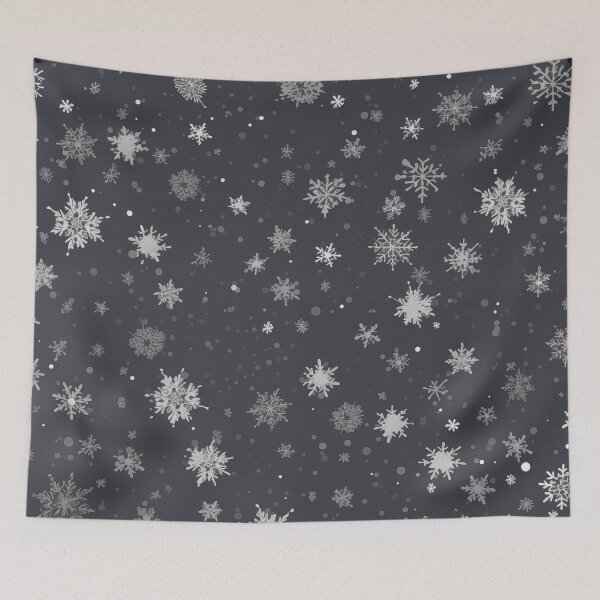 Item preview, CHRISTMAS  |  Snowflakes on Grey designed and sold by RedHandedOD.