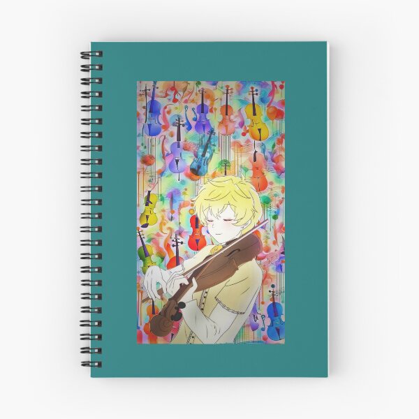 Item preview, young violinist playing against a background of multicolored violins designed and sold by Creativesphotos.