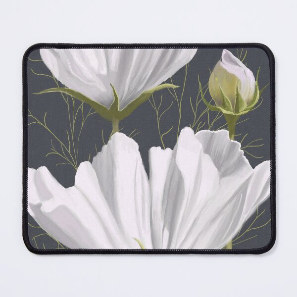 Item preview, white cosmos digital oil painting for charity designed and sold by JayTCee.
