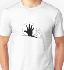 Kaninchen Handschatten Slim Fit T-Shirt