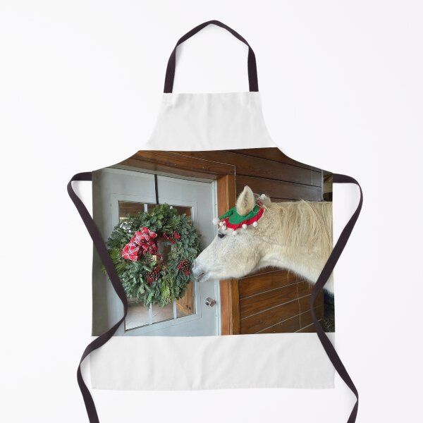 Item preview, Horse Elf Decorating Barn for Christmas designed and sold by HeartHerd.