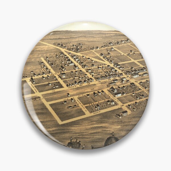 Item preview, Aerial View of Manteno, Illinois (1869) designed and sold by allhistory.