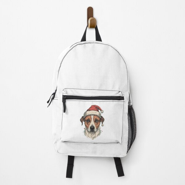 Item preview, Dog with Santa Claus Hat (v2) designed and sold by JustBadWords.
