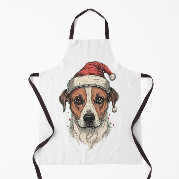 Item preview, Dog with Santa Claus Hat (v2) designed and sold by JustBadWords.