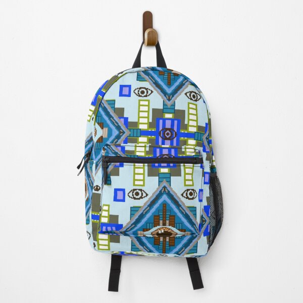 Item preview, All Eyes Pixel Art Pattern. Green, Blue, Large designed and sold by SamohtCreates.