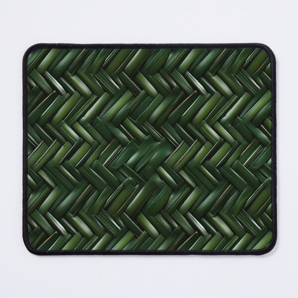 Item preview, Ikebana Zen: Artisan-Crafted Bamboo Armor Weave in Forest Green designed and sold by polonuim210.