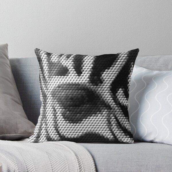 Item preview, Zebra Eye 3D Cubes Low Poly Art designed and sold by SpiroJo.