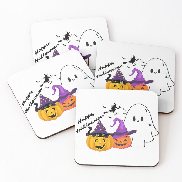 Item preview, Happy Halloween text and a bunch of Halloween characters designed and sold by Created by Aia.