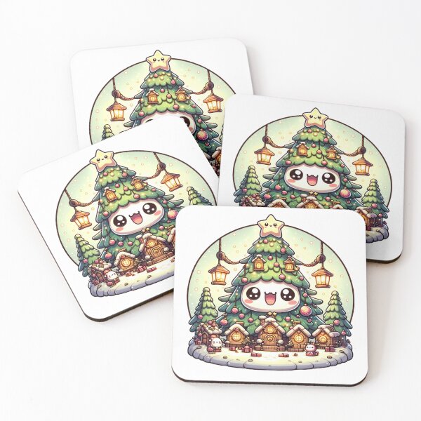 Item preview, Enchanted Arboretum: Kawaii Christmas Tree Village designed and sold by kawaiidoodlesuk.