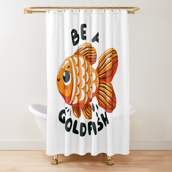 Be A Goldfish Shower Curtains for Sale