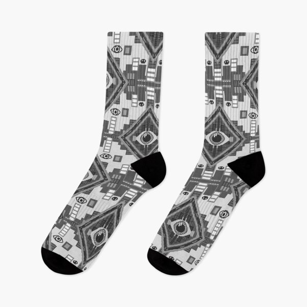 Item preview, All Eyes Pixel Art Pattern. Black, White, Large designed and sold by SamohtCreates.