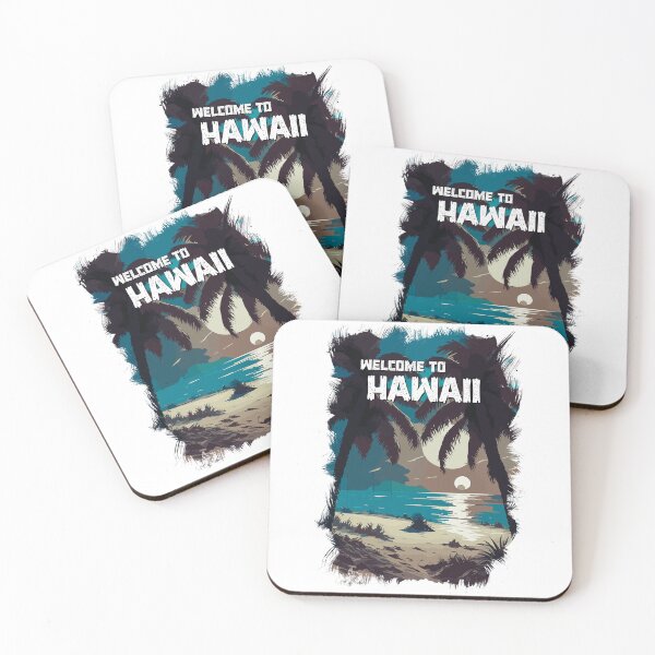 Item preview, HAWAII beach at Sunset ✪ Vintage style poster Most Beautiful Places on Earth  designed and sold by Naumovski.