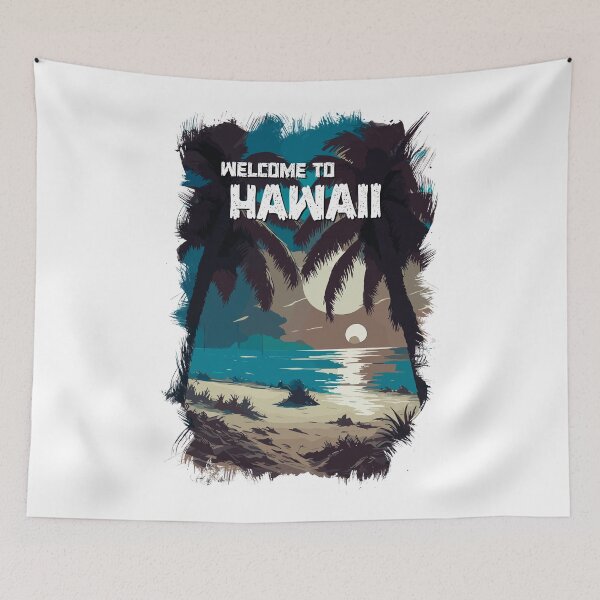 Item preview, HAWAII beach at Sunset ✪ Vintage style poster Most Beautiful Places on Earth  designed and sold by Naumovski.