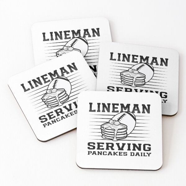 Item preview, Black Graphic Football, Lineman Serving Pancakes Daily designed and sold by dannybel.