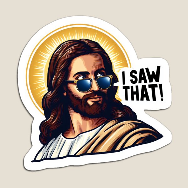 Aperçu de l'œuvre J'AI VU QUE Jésus créée et vendue par plushism.