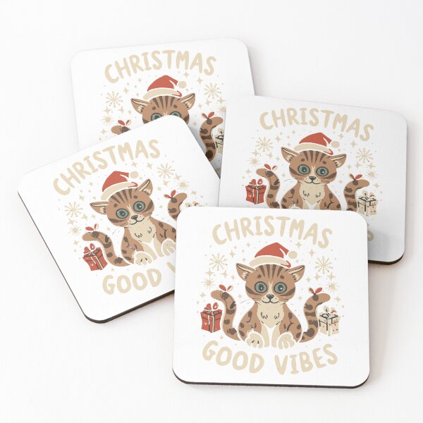 Item preview, Meowy Christmas Good Vibes Only Collection 2023 designed and sold by hayamajaoud.