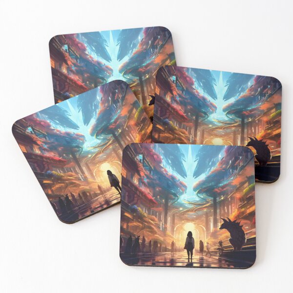 Item preview, Sunset on the Avenue of the Titans designed and sold by Star Art ia.