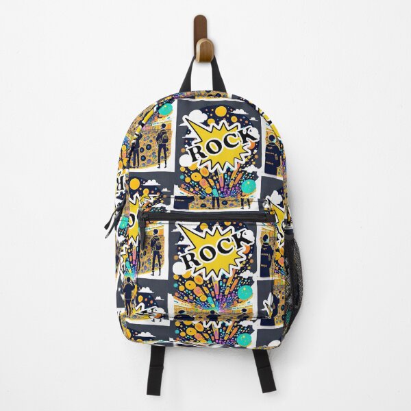 Item preview, Fancy rock concert sticker with the words Rock in sticker designed and sold by Creativesphotos.