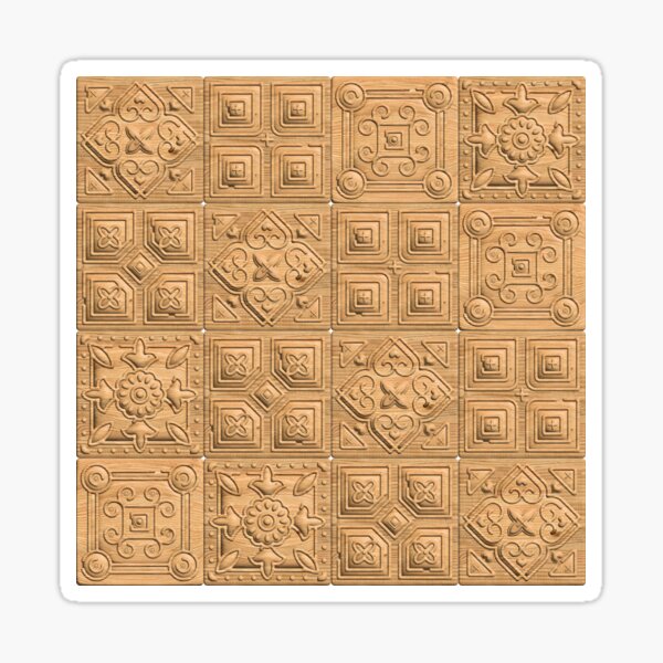 tile mosaic - parquet Sticker