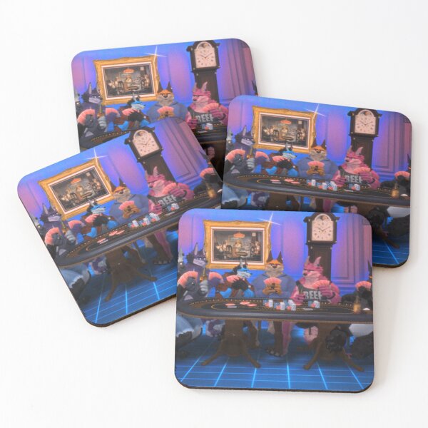 Item preview, Werewolves Playing Poker designed and sold by LurkingGrue.