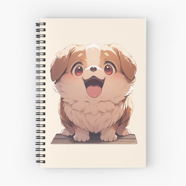 Item preview, Cute Kawaii Happy Dog Sitting designed and sold by CozyKawaiiArt.