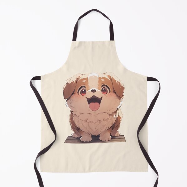Item preview, Cute Kawaii Happy Dog Sitting designed and sold by CozyKawaiiArt.