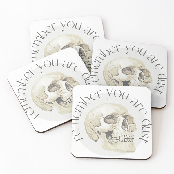 Item preview, memento mori remember you are dust skull  designed and sold by Madie Grace.