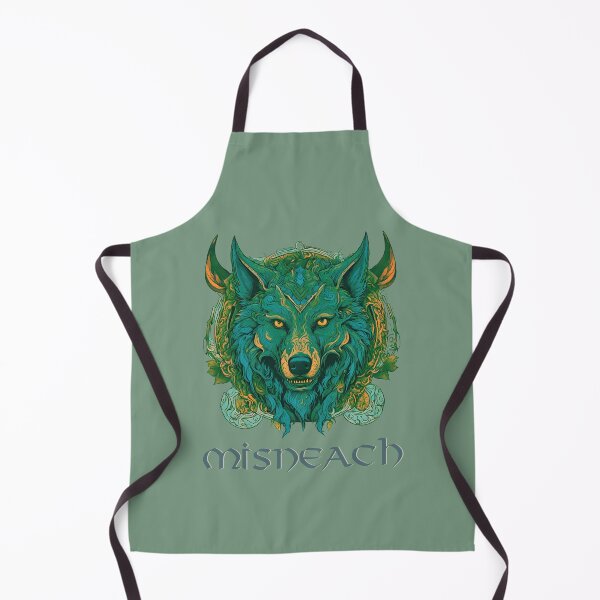 Item preview, Misneach, Courage of a Wolf, Celtic Viking Wolf, Fenrir, Ragnar Viking Wolf designed and sold by Urban-Celt.