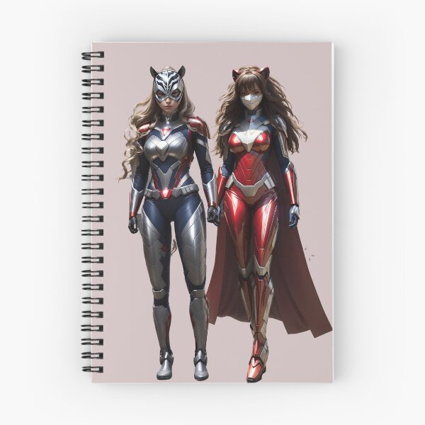 Item preview, Couple of young masked super heroines urban style girl fashion designed and sold by Carlos Gudino.