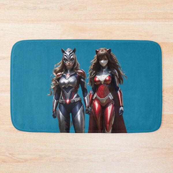 Item preview, Couple of young masked super heroines urban style girl fashion designed and sold by Carlos Gudino.