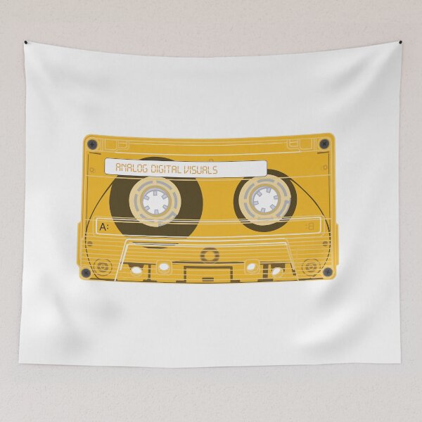 Item preview, Analog Music Vibes – Cassette Tape (Orange-Yellow Colorway) Analog / Music T-Shirt designed and sold by analogdigitalvz.