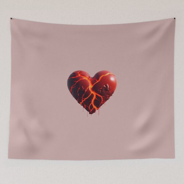 Item preview, Fiery Devotion: Abstract Realism Meets Lava's Heartbeat designed and sold by Doddlaix.