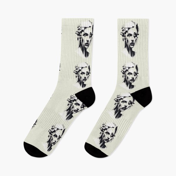 Item preview, Woman's Face in Black and White Squares designed and sold by Rafal Saluszewski.