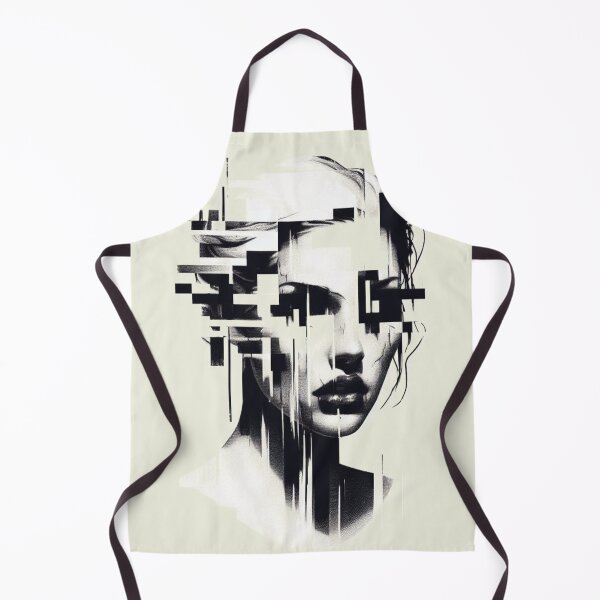 Item preview, Woman's Face in Black and White Squares designed and sold by Rafal Saluszewski.