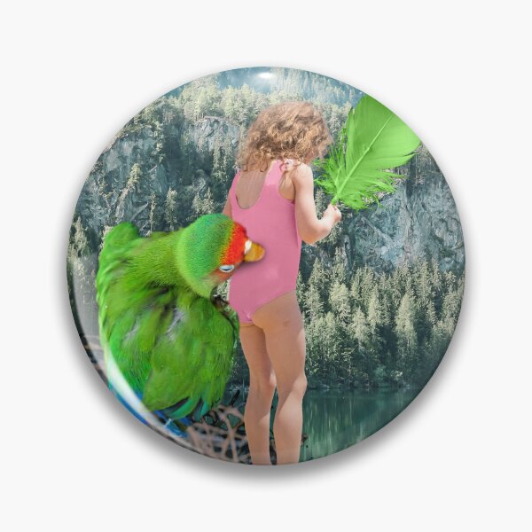 Item preview, Whimsical Surreal Collage Art Print: Fledgling Adventure - A Little Girl Learning to Fly designed and sold by GollyWillikers.