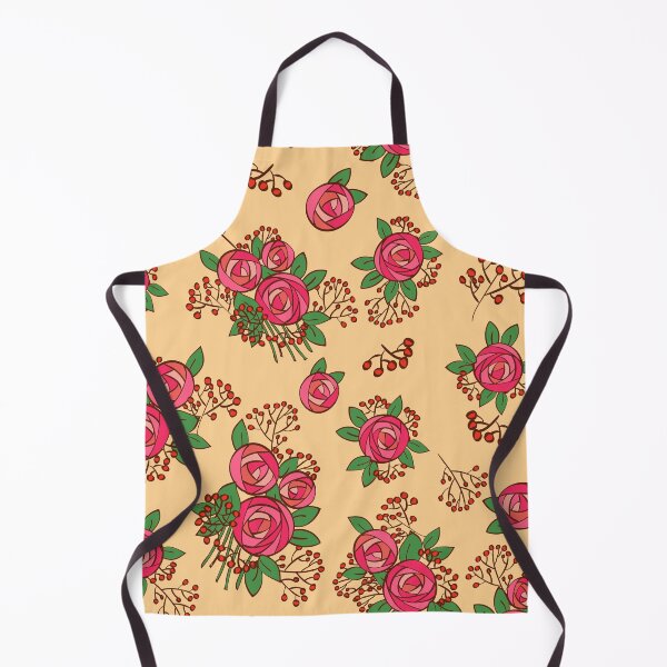 Item preview, Raspberry rose flowers on beige background designed and sold by Olga Matskevich.
