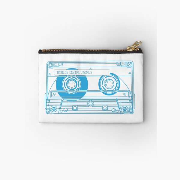 Artikelvorschau, Analog Music Vibes – Kassettenband (Button Blue Lines) Analog / Musik entworfen und verkauft von analogdigitalvz.