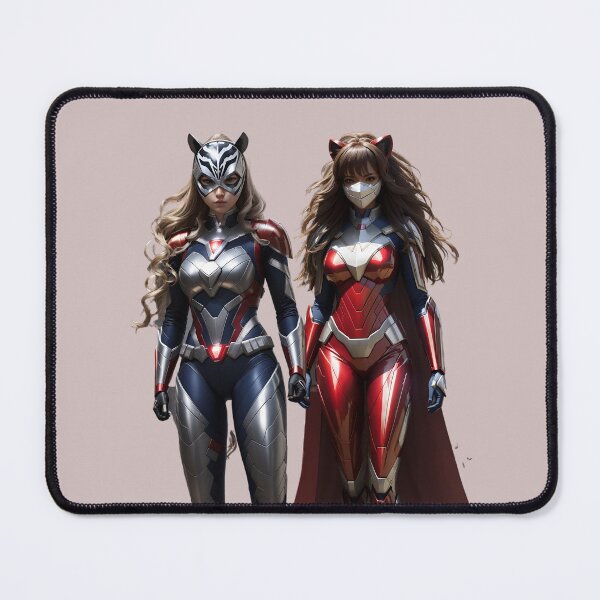 Item preview, Couple of young masked super heroines urban style girl fashion designed and sold by Carlos Gudino.