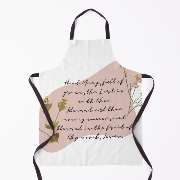 Item preview, hail mary with flowers  designed and sold by Madie Grace.