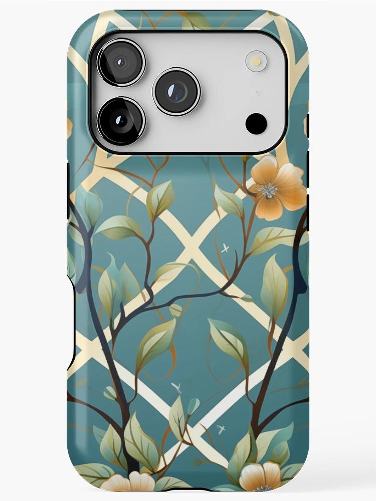 Thumbnail 1 of 4, iPhone Case, Trellis Pattern designed and sold by Midnight Garden.
