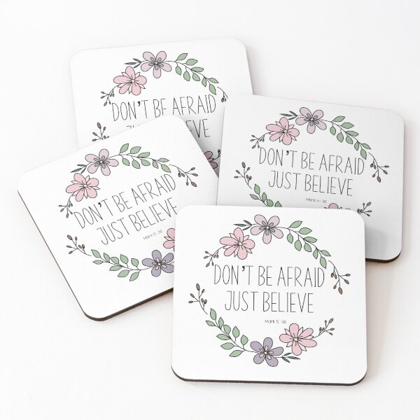 Item preview, Positive Bible Verse - Dont be afraid, Just believe - Mark 5:36 - Floral Design  designed and sold by Dguzman04.