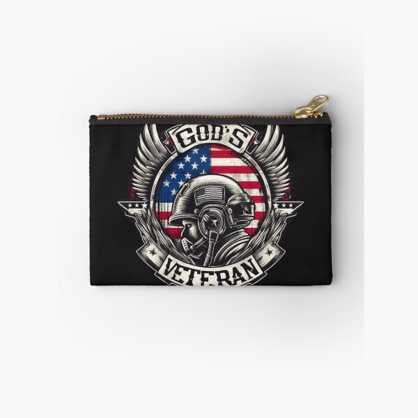 Item preview, God's Veteran, Veteran and American Flag Art designed and sold by Faithloveshop.